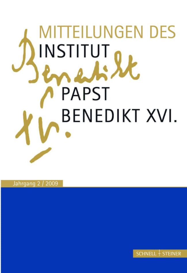 Mitteilungen Institut Papst Benedikt XVI.