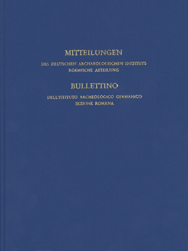 Mitteilungen des Deutschen Archäologischen Instituts